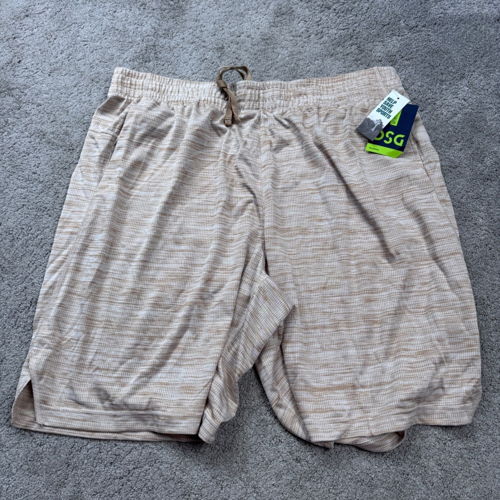 NEW DSG Men's  9" Inseam Training Shorts Tan